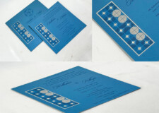 Engagement OR Anniversary OR Vastupujan Invitation Card RN 715 Blue