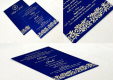 Engagement OR Anniversary OR Vastupujan Invitation Card RN 720 Blue