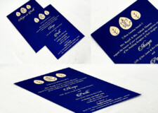 Engagement OR Anniversary OR Vastupujan Invitation Card RN 724 Blue