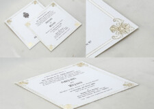 Engagement OR Anniversary OR Vastupujan Invitation Card RN 738 Cream