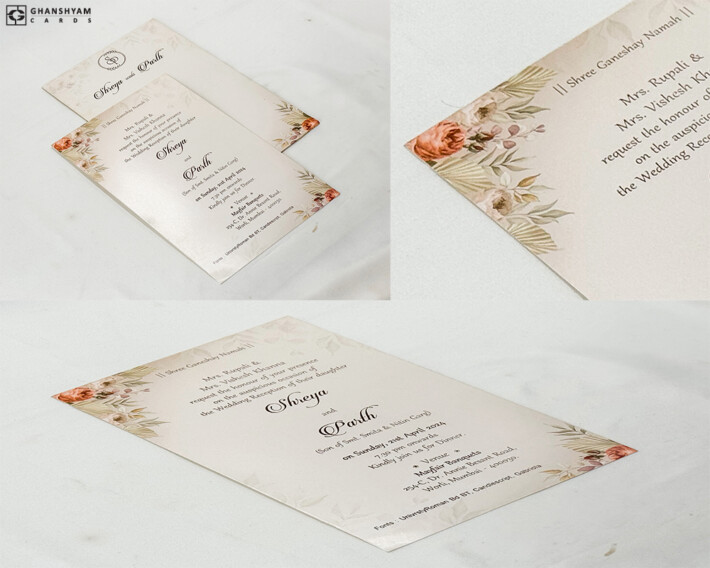 Engagement OR Anniversary OR Vastupujan Invitation Card RN 747