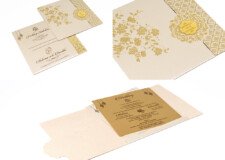 Designer Budget Wedding Card RR 1011 Cream