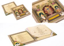 Shrinathji Pichwai Wedding Card RR 1051