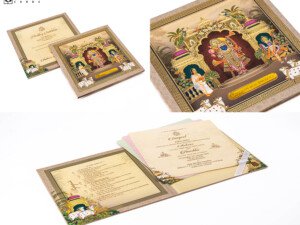 Shrinathji Pichwai Wedding Card RR 1051
