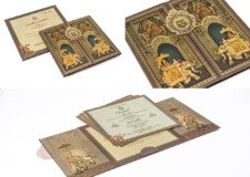 Elephant Theme Door Style Wedding Card RR 1052