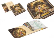 Radha Krishna Theme Wedding Card RR 1053
