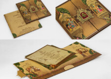Traditional Centre Opening Wedding Card RR 766