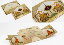 Centre Opening Royal Elephant Theme Traditional Invite RR 822