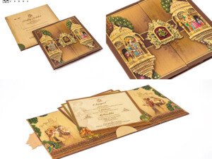 Traditional Door Style Wedding Card RR 866