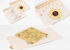 Budget Economical Wedding Card RR 912 GREY