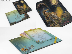 Padded Traditional Wedding Card RR 954