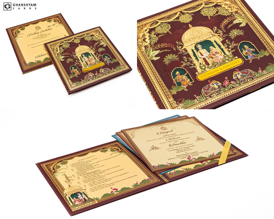 Traditional Wedding Card RR 972