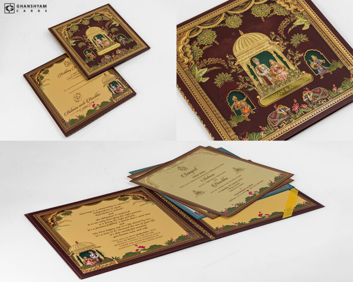 Designer Wedding Card RR 972